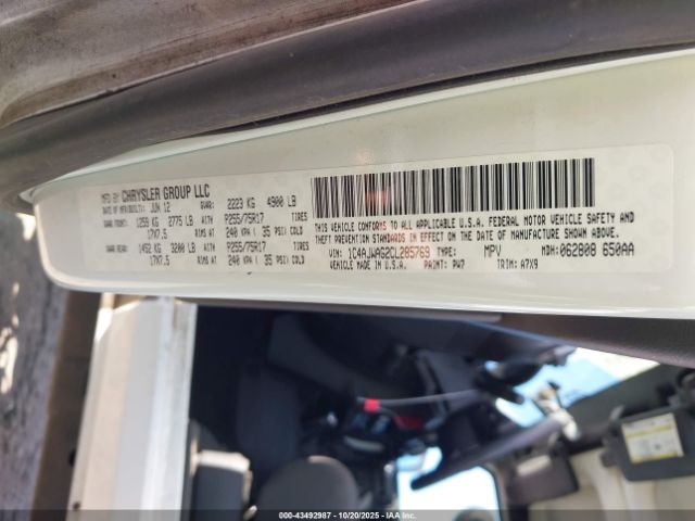 2012 JEEP WRANGLER 1C4AJWAG2CL285769 Photo 8