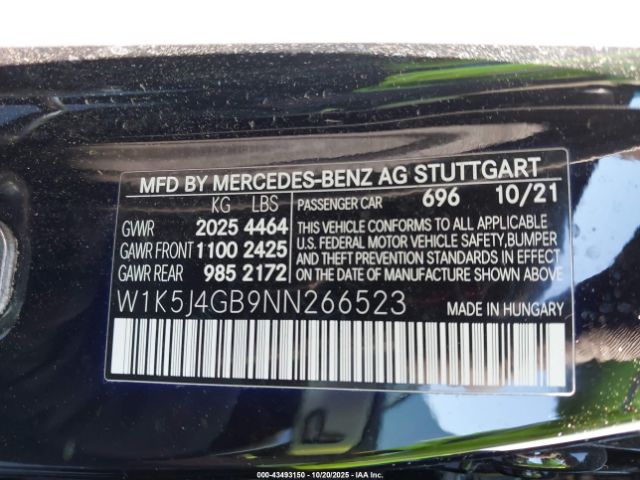 2022 MERCEDES-BENZ CLA 250 COUPE W1K5J4GB9NN266523 Photo 8