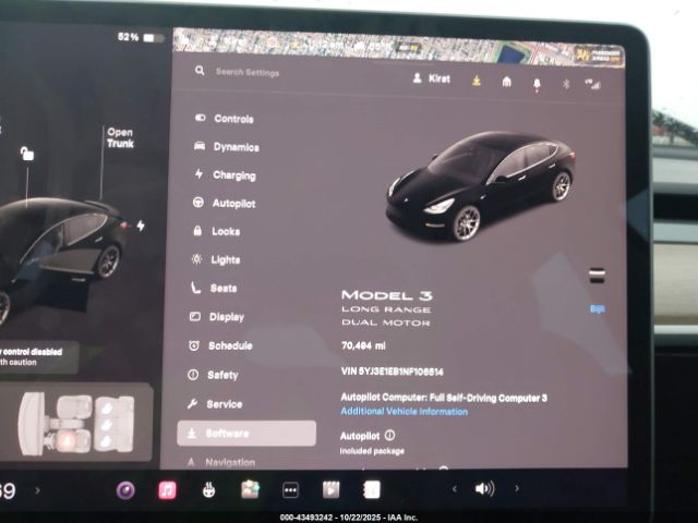 2022 TESLA MODEL 3 5YJ3E1EB1NF106514 Photo 6