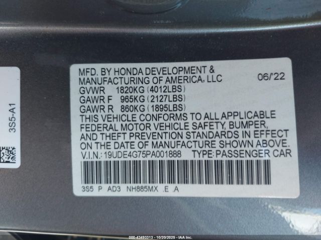 2023 ACURA INTEGRA 19UDE4G75PA001888 Photo 8