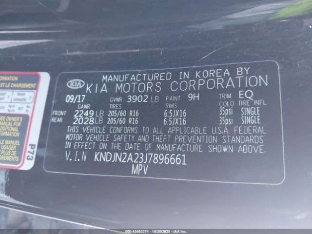2018 KIA SOUL KNDJN2A23J7896661 Photo 8