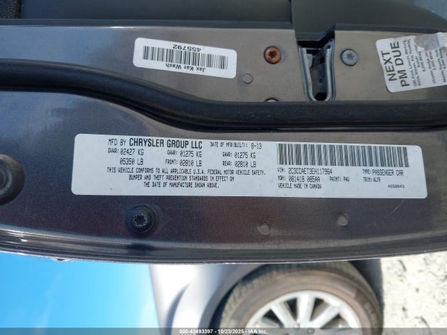 Продажа на аукционе авто 2014 Chrysler 300c, vin: 2C3CCAET3EH117964, номер лота: 43493397