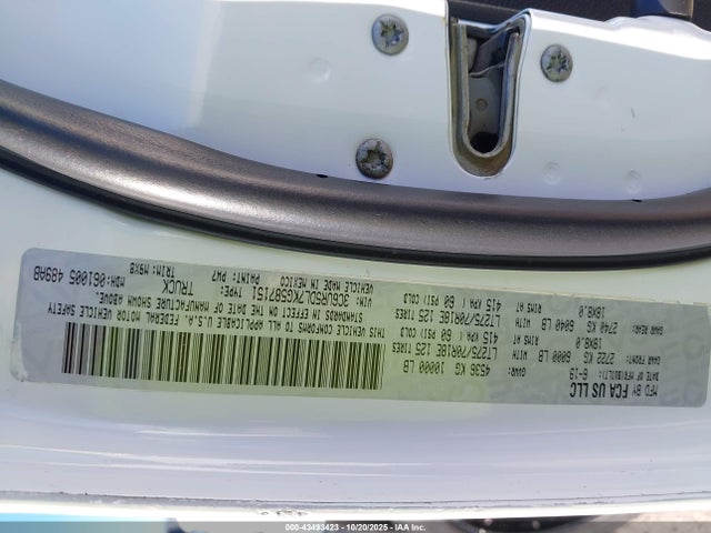 3C6UR5DL7KG587151 RAM 2500