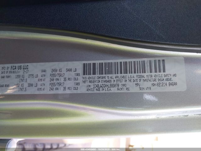 2017 JEEP WRANGLER UNLIMITED 1C4BJWDGXHL593070 Photo 8