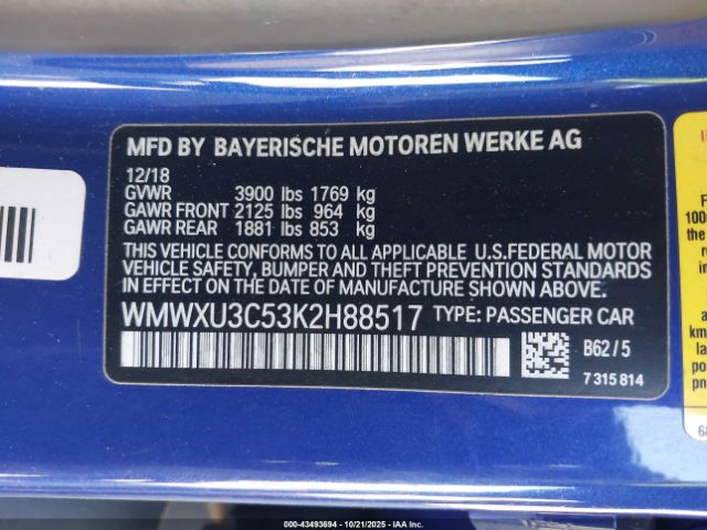 2019 MINI HARDTOP WMWXU3C53K2H88517 Photo 8