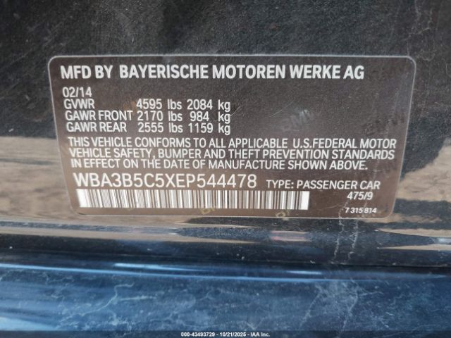 2014 BMW 328I WBA3B5C5XEP544478 Photo 8