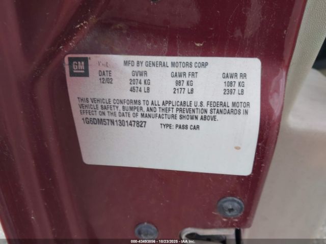 2003 CADILLAC CTS 1G6DM57N130147827 Photo 8