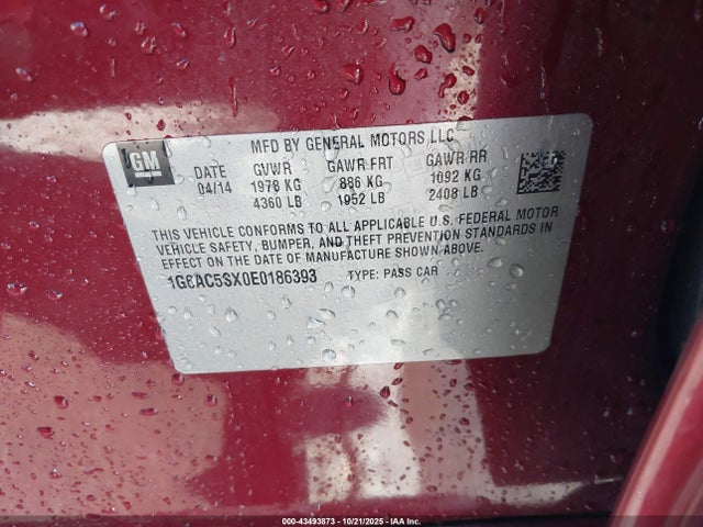 2014 CADILLAC ATS 1G6AC5SX0E0186393 Photo 8