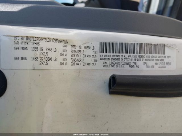 2007 JEEP GRAND CHEROKEE 1J8GS48K17C593682 Photo 8