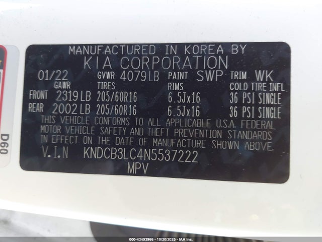 2022 KIA NIRO KNDCB3LC4N5537222 Photo 8