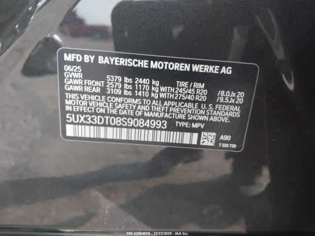 2025 BMW X4 5UX33DT08S9084993 Photo 8