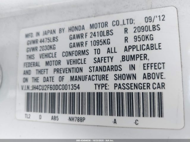 2013 ACURA TSX JH4CU2F60DC001354 Photo 8