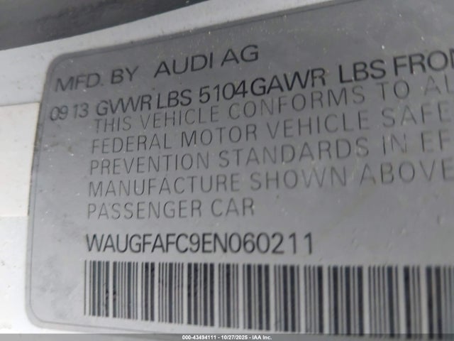 2014 AUDI A6 WAUGFAFC9EN060211 Photo 8