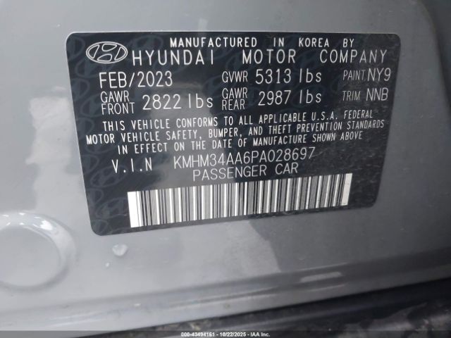 2023 HYUNDAI IONIQ 6 KMHM34AA6PA028697 Photo 8
