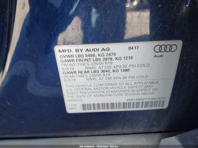 2018 AUDI Q5 WA1ANAFY7J2014292 Photo 8