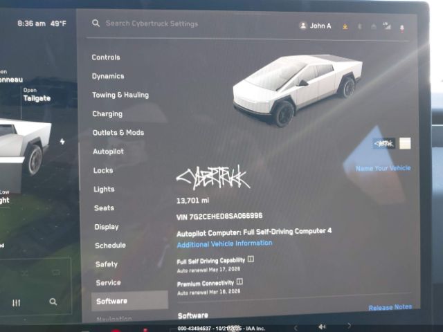 2025 TESLA CYBERTRUCK 7G2CEHED8SA066996 Photo 6