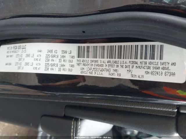 2015 JEEP CHEROKEE 1C4PJMDS1FW647043 Photo 8