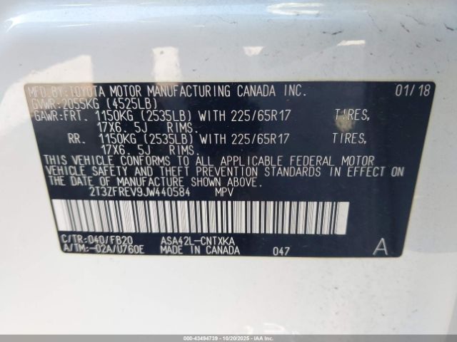 2018 TOYOTA RAV4 2T3ZFREV9JW440584 Photo 8
