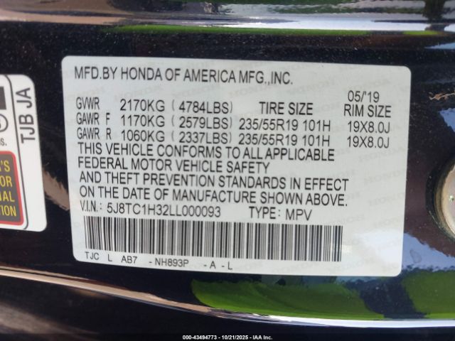 2020 ACURA RDX 5J8TC1H32LL000093 Photo 8