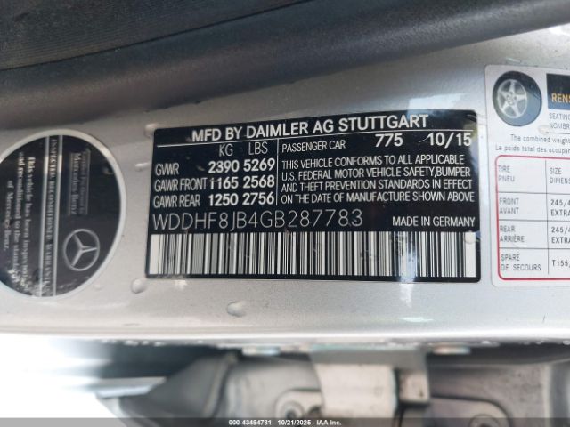 2016 MERCEDES-BENZ E 350 WDDHF8JB4GB287783 Photo 8