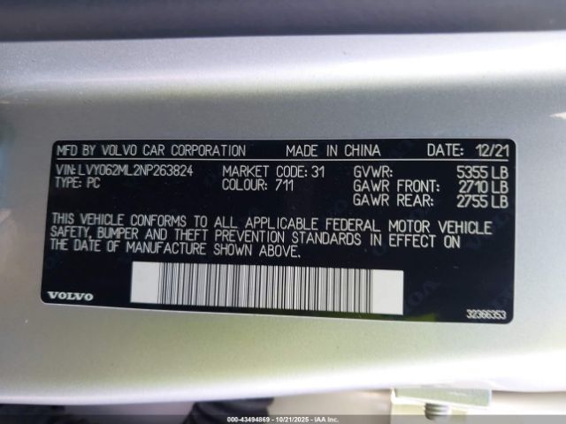 2022 VOLVO S90 LVY062ML2NP263824 Photo 8