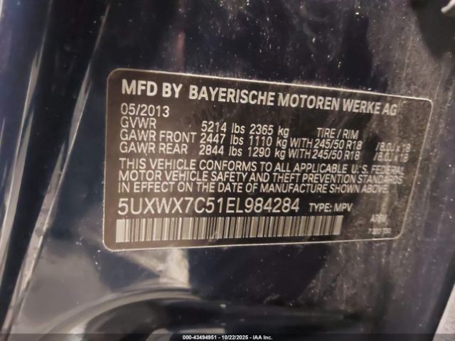 2014 BMW X3 5UXWX7C51EL984284 Photo 8