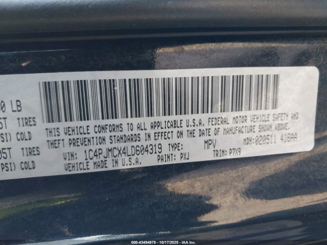 2020 JEEP CHEROKEE 1C4PJMCX4LD604319 Photo 8