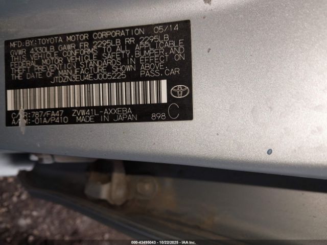 2014 TOYOTA PRIUS V JTDZN3EU4EJ005225 Photo 8