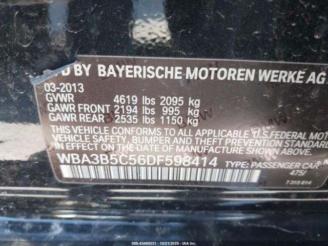 2013 BMW 328I WBA3B5C56DF598414 Photo 8