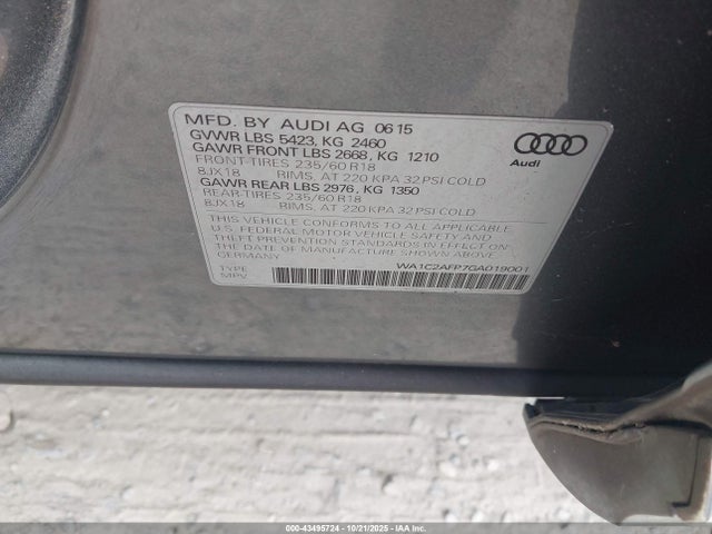 2016 AUDI Q5 WA1C2AFP7GA019001 Photo 8