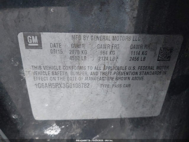 2016 CADILLAC ATS 1G6AH5RX3G0108782 Photo 8