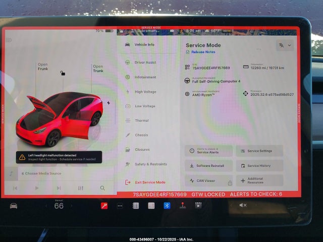 2024 TESLA MODEL Y 7SAYGDEE4RF157669 Photo 6