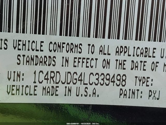 2020 DODGE DURANGO 1C4RDJDG4LC339498 Photo 8