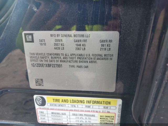 2011 CHEVROLET MALIBU 1G1ZD5E1XBF227991 Photo 8