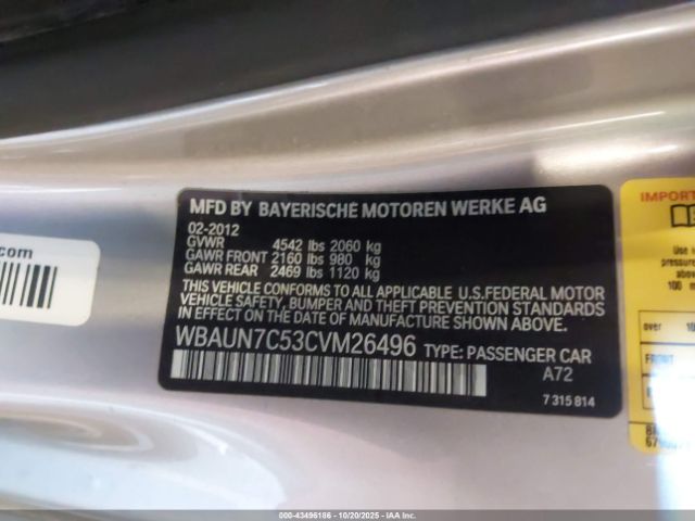 2012 BMW 135I WBAUN7C53CVM26496 Photo 8