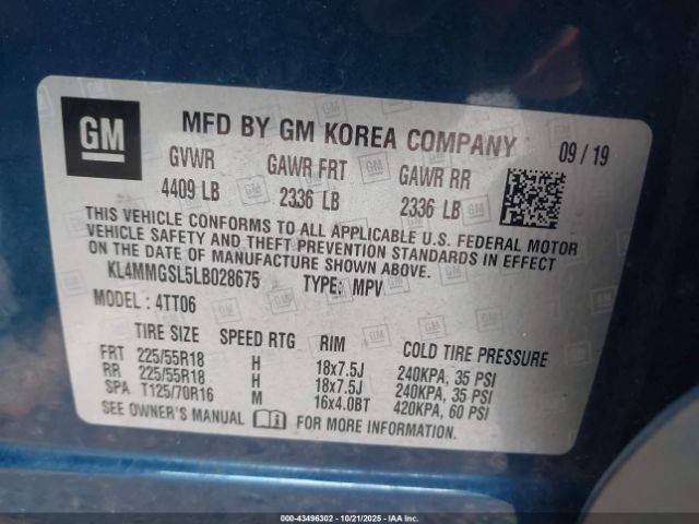 2020 BUICK ENCORE GX KL4MMGSL5LB028675 Photo 8