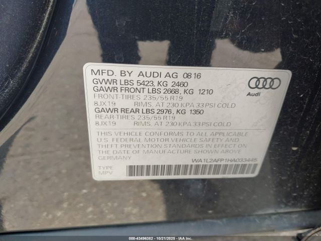 2017 AUDI Q5 WA1L2AFP1HA033445 Photo 8