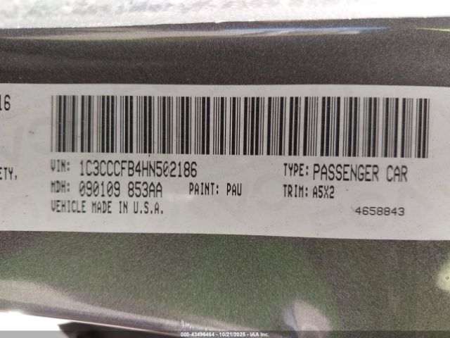 2017 CHRYSLER 200 1C3CCCFB4HN502186 Photo 8