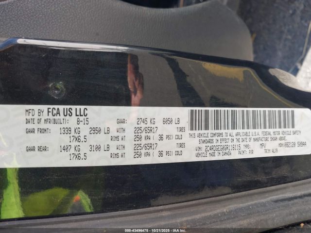 2016 DODGE GRAND CARAVAN 2C4RDGEG0GR116115 Photo 8