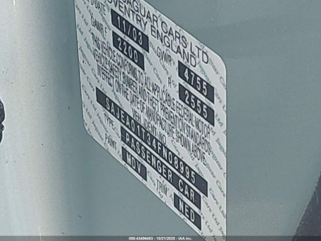 2004 JAGUAR S-TYPE SAJEA01T34FN08995 Photo 8