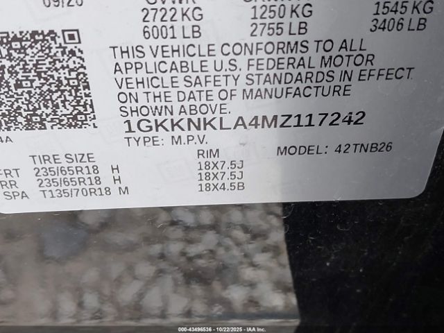 2021 GMC ACADIA 1GKKNKLA4MZ117242 Photo 8