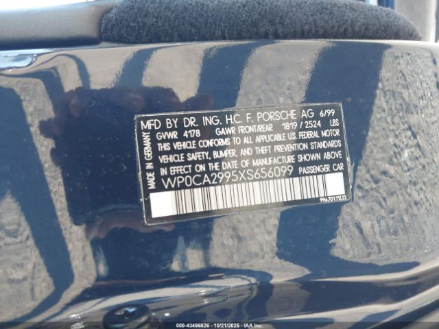1999 PORSCHE 911 WP0CA2995XS656099 Photo 8