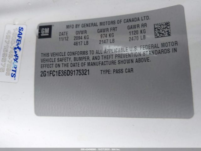 2013 CHEVROLET CAMARO 2G1FC1E36D9175321 Photo 8