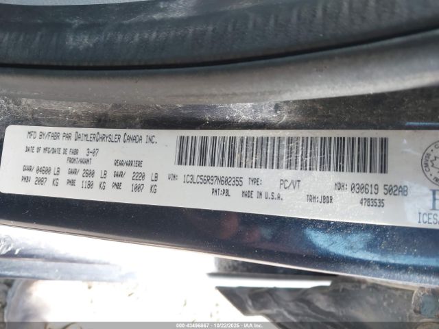 2007 CHRYSLER SEBRING 1C3LC56R97N602355 Photo 8