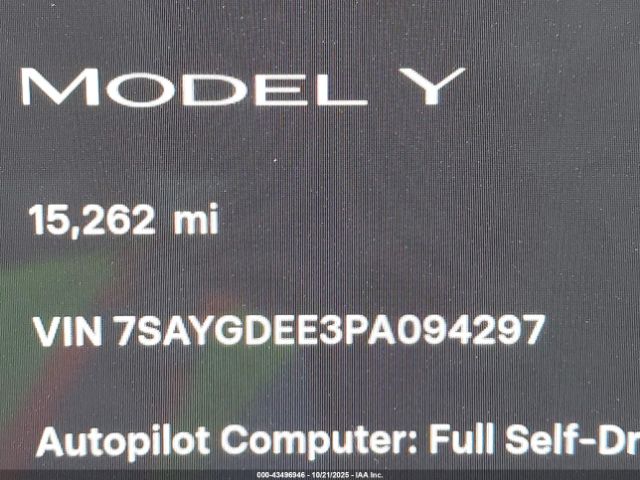 2023 TESLA MODEL Y 7SAYGDEE3PA094297 Photo 8