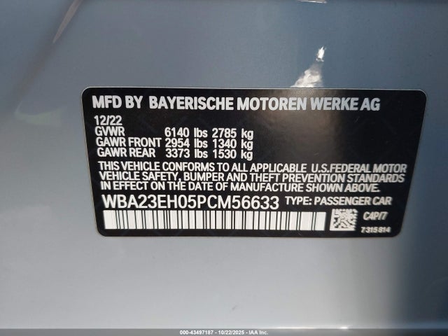 2023 BMW 740 WBA23EH05PCM56633 Photo 8