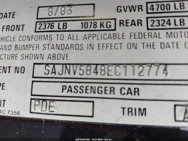 1984 JAGUAR XJS SAJNV5848EC112774 Photo 8