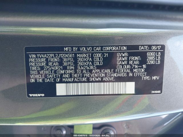 2018 VOLVO XC90 YV4A22PL2J1204561 Photo 8