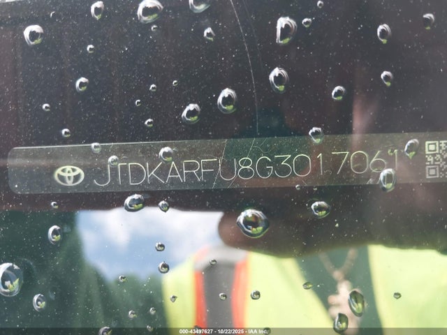 Toyota 2zr-fxe,1nm 2016 JTDKARFU8G3017061 Image 9