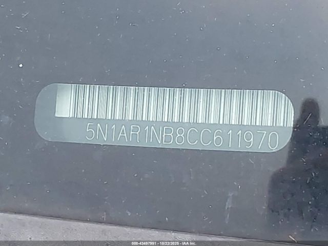 2012 NISSAN PATHFINDER 5N1AR1NB8CC611970 Photo 8